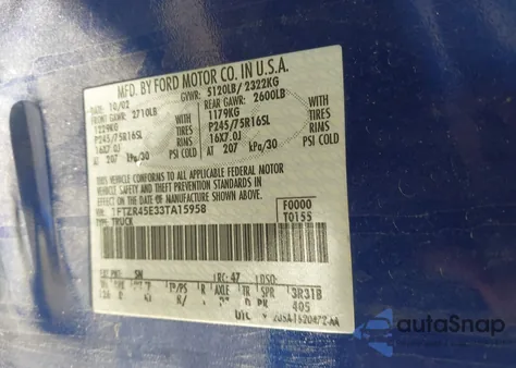 2003 Ford Ranger Super Cab из США, поврежденный, VIN 1FTZR45E33TA15958